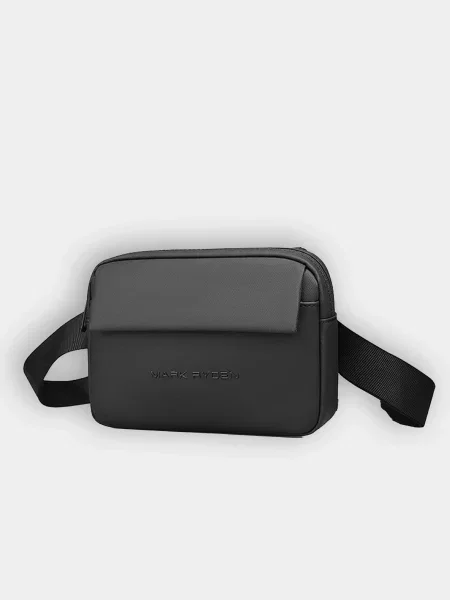 Кожаный поясная сумка Mark Ryden черный