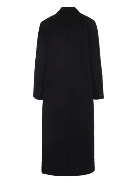 Palton The Frankie Shop de lână cu două rânduri de nasturi negru