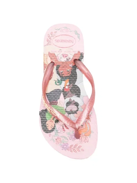 Japonki dziecięce Havaianas różowe