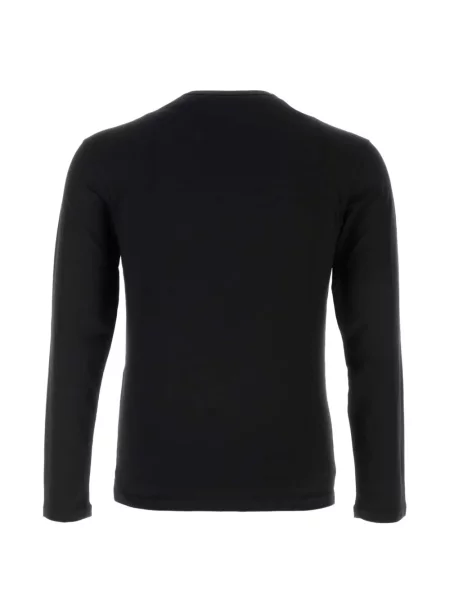 Lung tricou Emporio Armani cu imagine negru