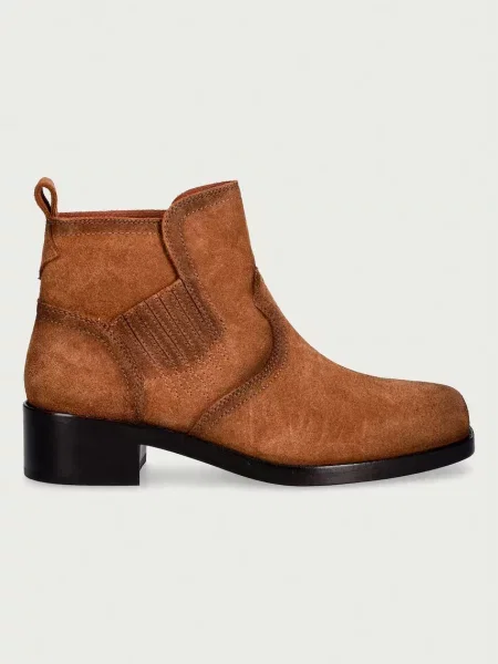 Zadig&Voltaire členkové čižmy dámske semišové Igata Suede hnedá