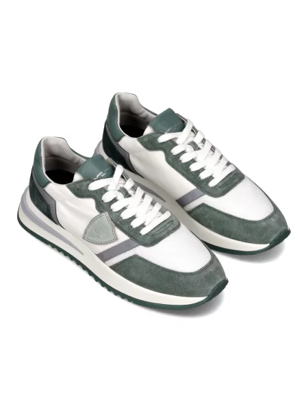 Buty do biegania Philippe Model skórzane do biegania zielone