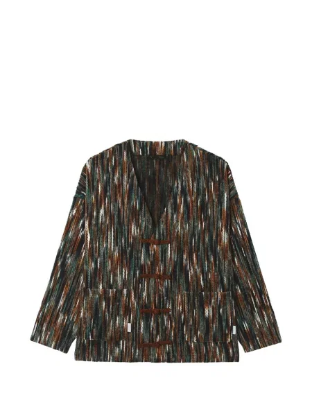 Cardigan Five Cm tricotate melange negru