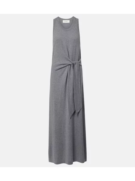 Rochie maxi Lisa Yang din cașmir gri