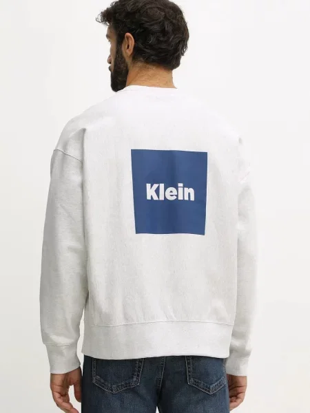 Mikina Calvin Klein Jeans s potiskem šedá