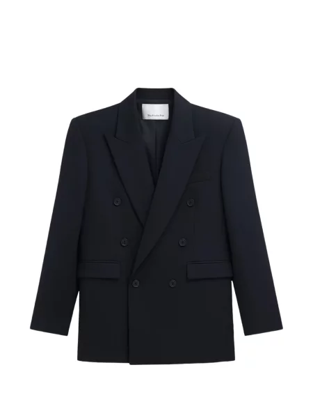 Sacou The Frankie Shop cu două rânduri de nasturi albastru