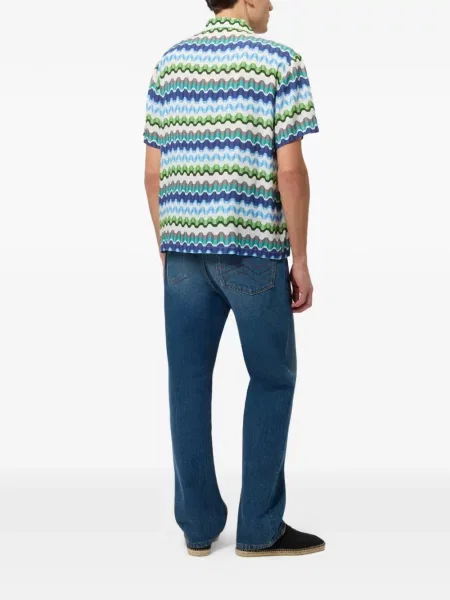 Scurt cămașă Missoni cu imagine albastru