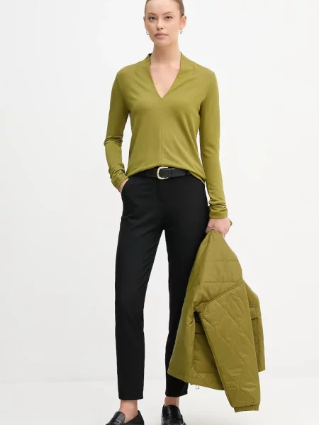 Блузка United Colors of Benetton однотонна зелений