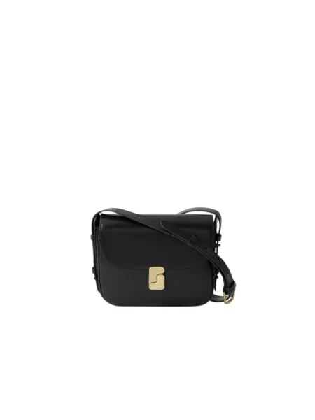 Torebka crossbody Soeur skórzana czarna