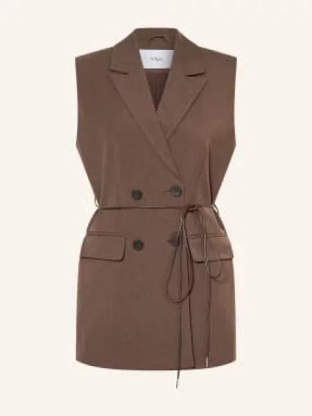 Y.A.S. Kamizelka Blezerowa Z Błyszczącą Przędzą braun