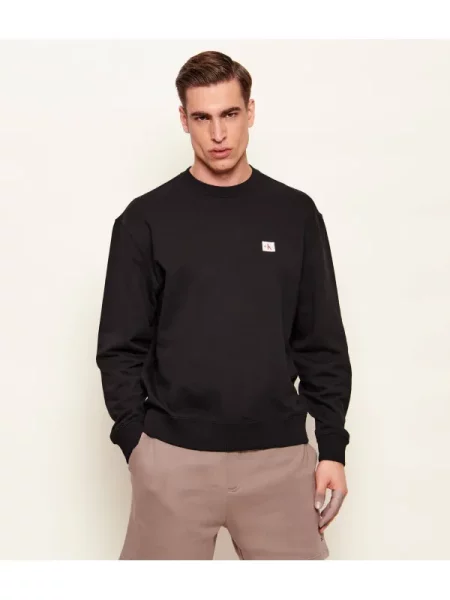 Tricou Calvin Klein cu mâneci lungi negru