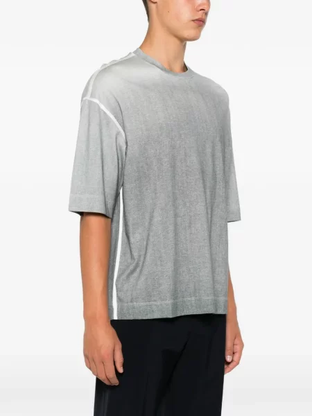 Tricou Emporio Armani cu autograf gri