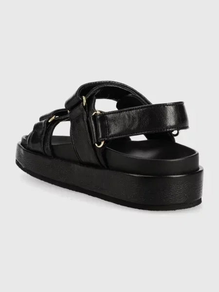 Кожаные босоножки Tory Burch черные