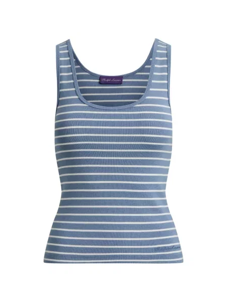 Top Ralph Lauren Collection cu dungi albastru