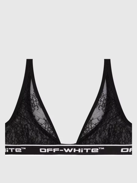 Бралет в мереживо Off-white чорний