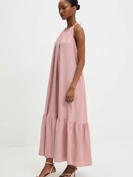 Сукня Answear Lab maxi oversize рожевий