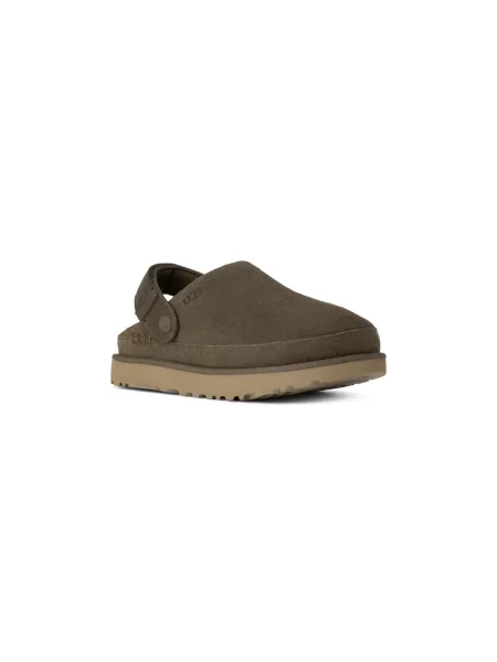 UGG klapki zamszowe W Goldenstar Clog brązowe
