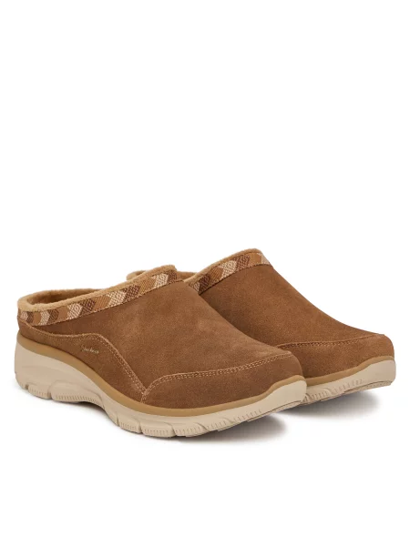 Papuče Skechers Easy Going Seasonal Grace smeđa