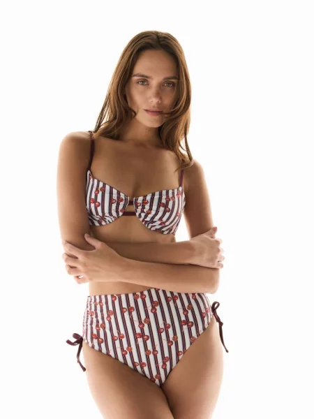 Reserved Верх пляжного купальника темно-фіолетовий фіолетовий