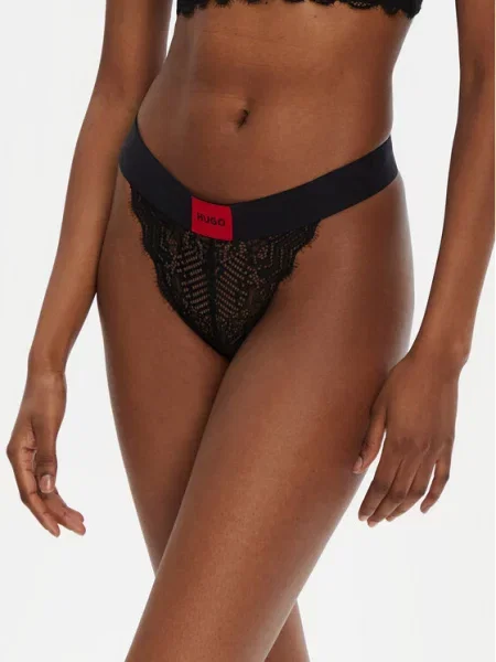 HUGO Стрінги чорний