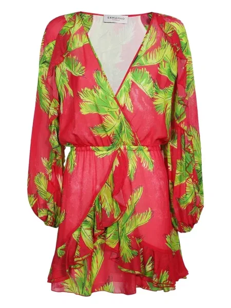 Rochie mini Ermanno Scervino cu imagine de costum roz