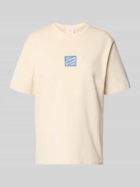 T-shirt o kroju relaxed fit z czystej bawełny model BROOK SS HOTEL' Selected Femme biała