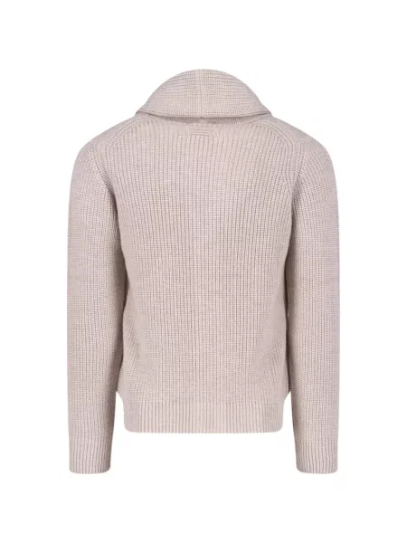 Gulerat cardigan Drumohr tricotate chunky