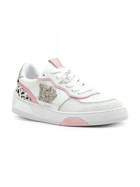 BluGirl Blumarine De piele sneakers alb