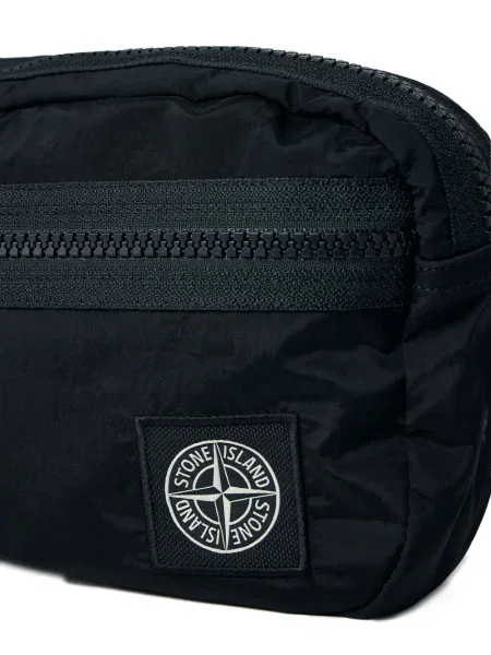 Curea Stone Island cu strasuri negru
