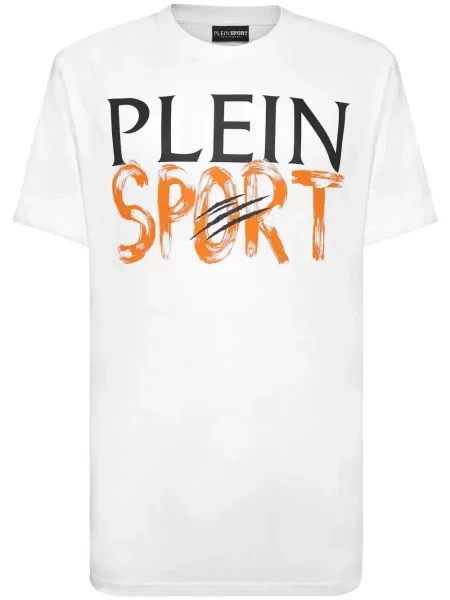 Tricou Plein Sport cu imagine alb