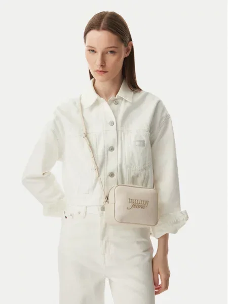 Tommy Jeans Torba za čez ramo MUST kremna bež