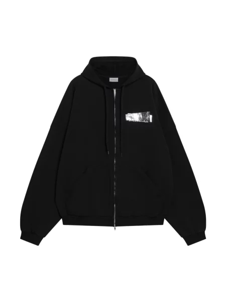 Bluza z kapturem Balenciaga z kapturem czarna
