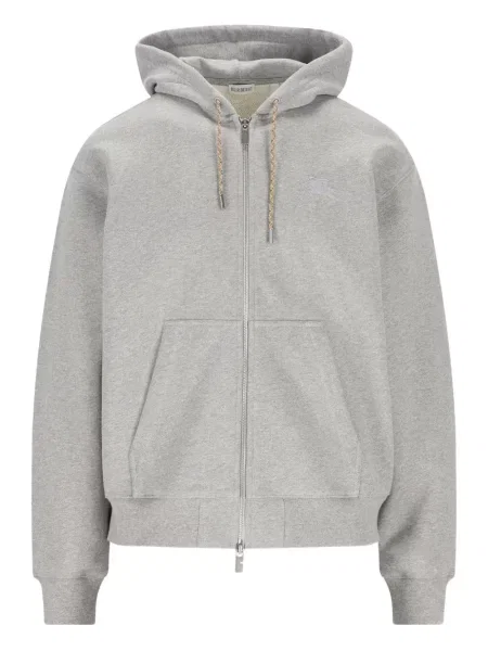 Majica s kapuljačom Burberry karirana siva