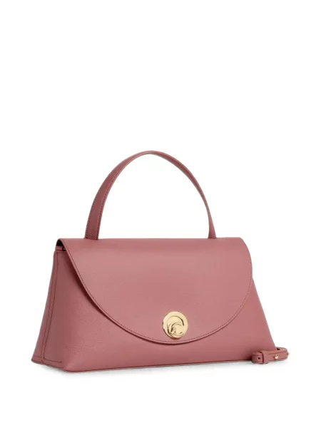Кожена шопинг чанта Coccinelle розово