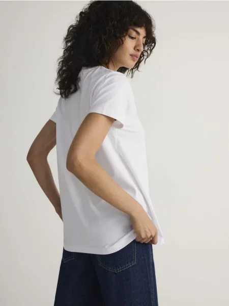 Reserved футболка regular білий