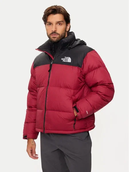 The North Face Пухено яке Retro Nuptse червен