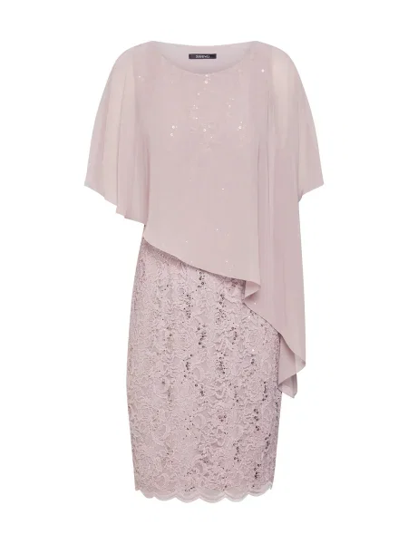 SWING Rochie taupe / roz pal gri