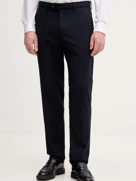 United Colors of Benetton hlače kompleta z viskozo modra