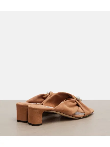 Mules Jimmy Choo iz semiša bež