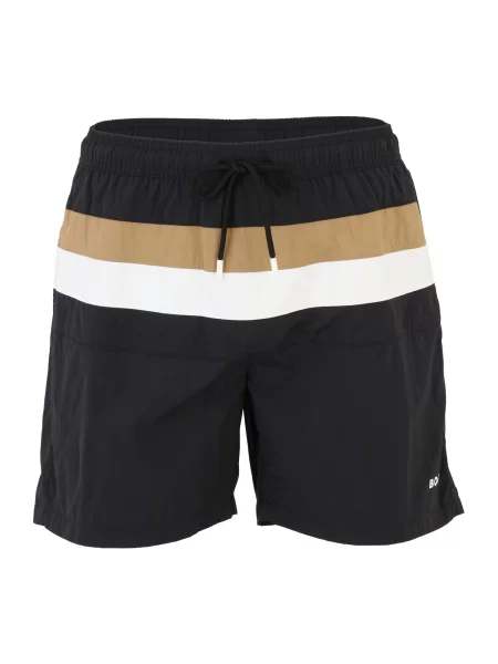 BOSS Kratke kopalne hlače Louis pueblo bela črna