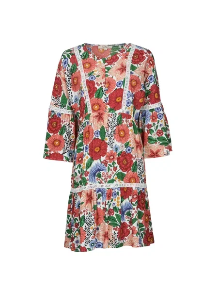 Rochie mini Derhy cu model floral scurtă