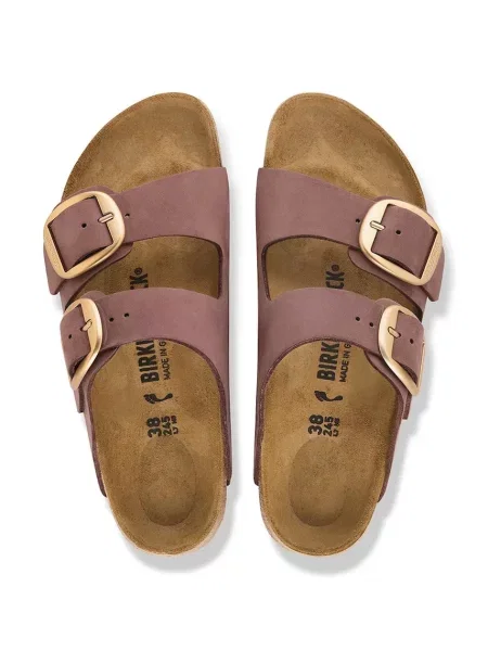 Кожаные шлепанцы Birkenstock с пряжкой