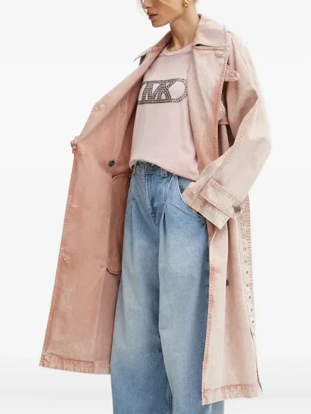 Кожаный боди Michael Michael Kors розово