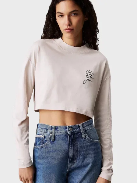 Лонгслів Calvin Klein Jeans сірий