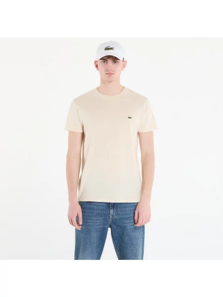T-shirt LACOSTE Tee-Shirt Naturel Clair 7