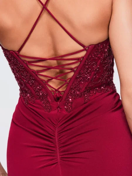 Ombre Večernja haljina burgund