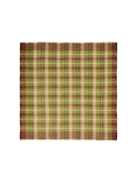 MANGO Fular maro / verde / verde deschis / burgundy roșu