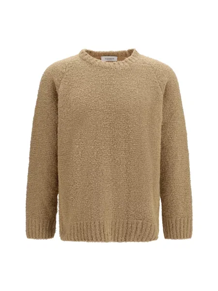 Sweter Laneus wełniany brązowy