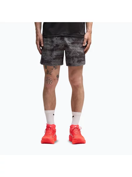 Pantaloni scurți de alergare pentru bărbați PUMA Dreamrun 5" Brightstride AOP puma black negru