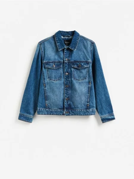 Reserved Geacă din denim albastru